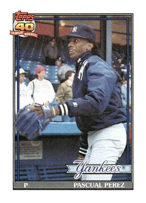 1991 Topps #701 Pascual Perez - Image 1 of 2