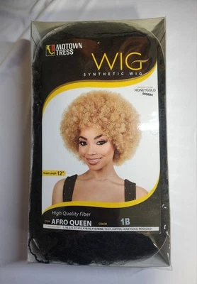 Motown Tress Wig AFRO QUEEN   1B - Image 1 of 2