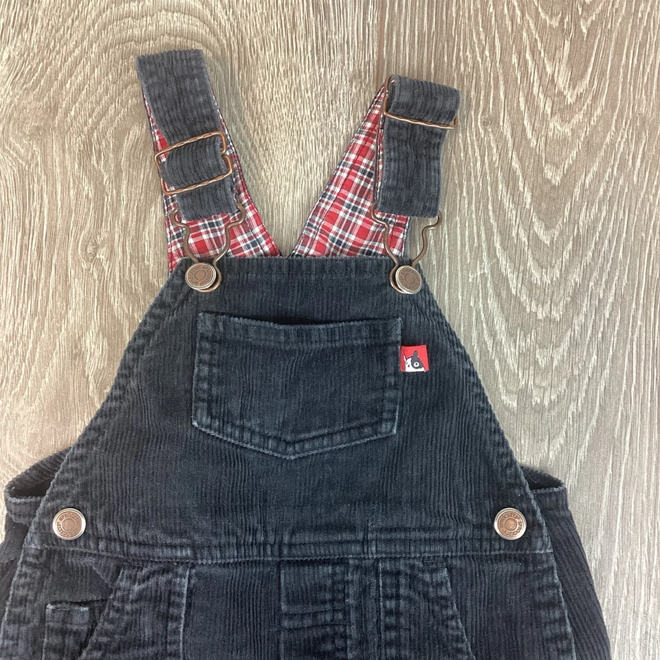 Mono Sprockets negro para niños pequeños negro pana franela abatible 18 meses Foto 1 de 4