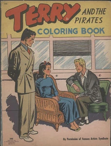 TERRY and The Pirates Coloring Book, 1946, Saalfield - Picture 1 of 1