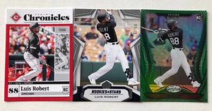 2020 Chronicles LUIS ROBERT Rookie Parallel Lot (3) Red #/100 Blue #/50 Green SP - Bild 1 von 5