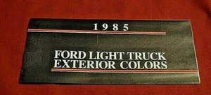 FORD, 1985, Light Truck, Pickup, Exterior Color, Brochure, Dealership, Paint - Photo 1 sur 3