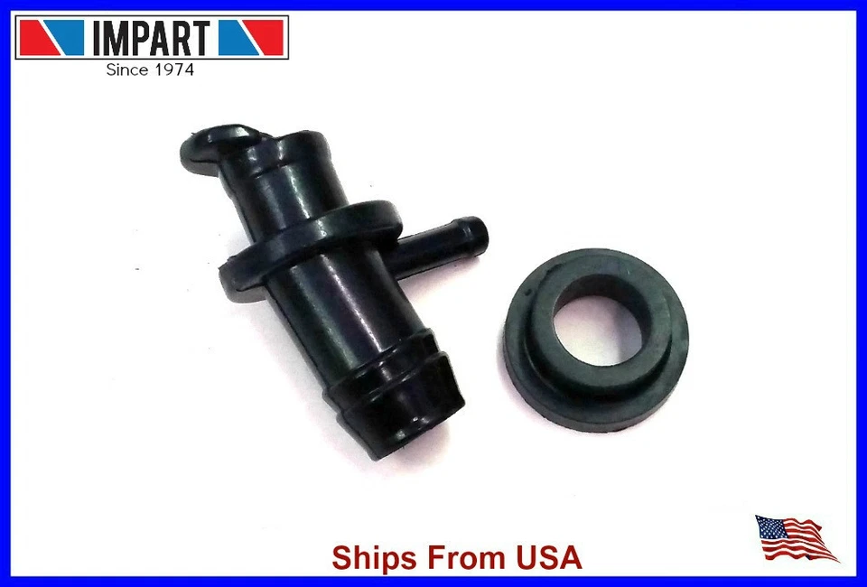 SAAB 9-3 9-5 2.3L 4cyl PCV Valve Hose Nipple With Grommet 55 560 443, 95 49 593 - Imagen 1 de 1