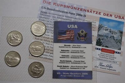🧭 🇺🇸 USA STATE QUARTERS 2006 SEALED MINT SET B79 #822 - Image 1 of 4