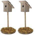 Outside Bird House Outdoor Table Decor Simulated Birdhouse Decorations