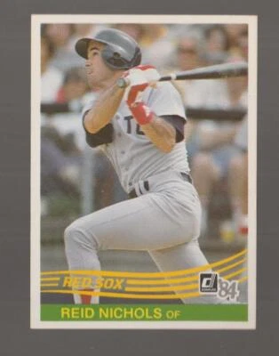 1984 Donruss Reid Nichols Boston Red Sox #614 Near Mint or Better - Image 1 of 2