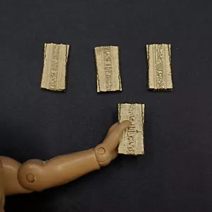 4 BARRAS DE LATINO PRENSADAS DORADAS MEGO STAR TREK PERSONALIZADAS para FIGURA DE QUARK de 8" (M89) - Imagen 1 de 1