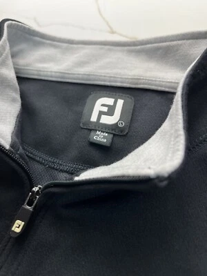 Chaleco de Golf FJ FootJoy Para Hombre Talla L Negro Cuarto Cremallera Pullover Deporte Exterior Foto 1 de 4