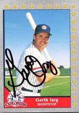 Garth Iorg signed baseball card (Bradenton) 1990 Pacific Senior League #152