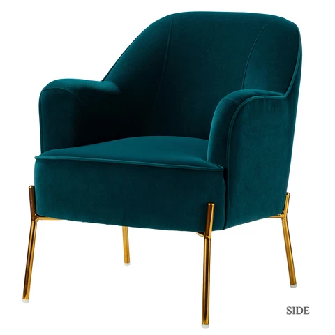 Karat Home Nora Accent Chair - Teal  MSRP $296.67 Cover