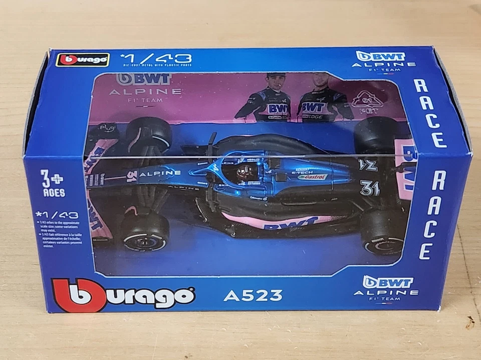 2023 #31 Esteban Ocon BWT Alpine A523 1/43 Burago Fórmula 1 F1 2024 Lanzamiento Foto 1 de 1