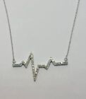 925 Sterling Silver Cz Necklace 