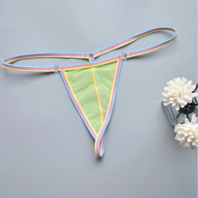 Mujeres Micro Bragas Calzoncillos de tiro bajo Tanga Tanga Lencería Calzoncillos Sexy y Foto 1 de 4
