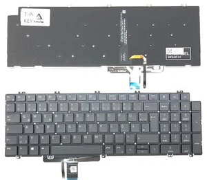 DE - Schwarz Tastatur Keyboard kompatibel für Dell Precision 15 7550 - Bild 1 von 7
