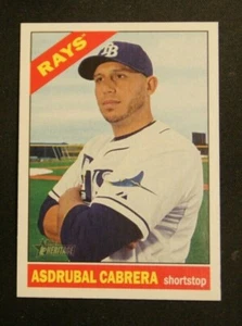 2015 Topps Heritage "HIGH NUMBER" Tampa Bay Rays - ASDRUBAL CABRERA #687 - Picture 1 of 1