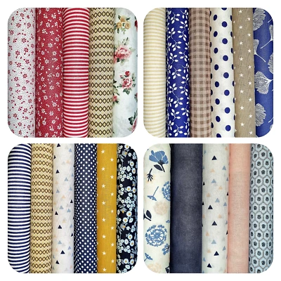 Stoffpaket  5-6  St.22 x 50 cm  Quiltpaket Patchworkstoffe BW 100% - Bild 1 von 2