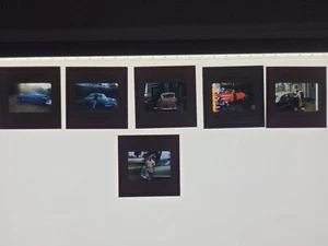 Lote 6 diapositivas fotográficas borde rojo Kodachrome años 40 50 35 mm automóvil coche mecánico - Imagen 1 de 13