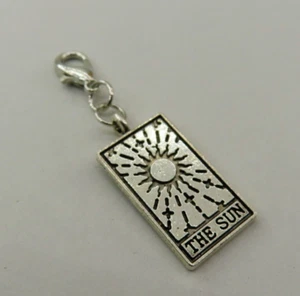 THE SUN Tarot Tarjeta Dije Cremallera Tirar Llavero Añadir Clip Cuelga Planificador Diario - Imagen 1 de 6