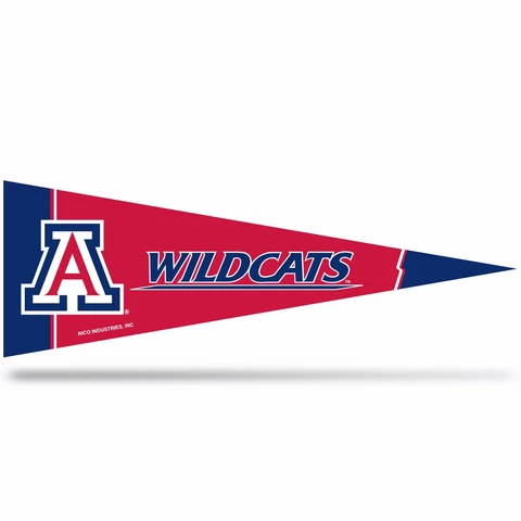 2 Arizona Wildcats Middleman Pennants. Felt. 14-1/2" x 5".    #915/A119 Cover