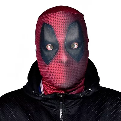 3D Effekt Gesichtshaut - Superheld - MERC - Stoff - Halloween Maske - Bild 1 von 4