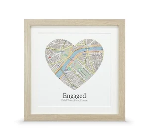 Regalo de aniversario de bodas | Impresión personalizada de mapas de lugares especiales | Regalo para parejas - Imagen 1 de 36