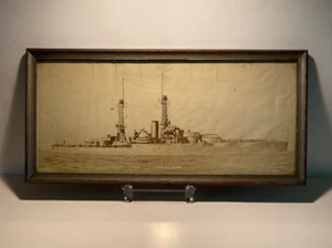 USS Oklahoma BB-37 Schlachtschiff Foto um 1916 von O.W. Waterman Hampton VA - Bild 1 von 5