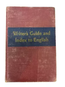 Vintage 1942 Writer's Guide and Index to English by Porter G. Perrin Hardback Bk - Imagen 1 de 8