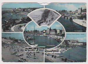 RAMSGATE - MECHANICAL CARD BY DENNIS - KENT - NINE VIEWS