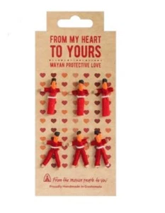 Guatemalan Worry Dolls Authentic Mayan Valentine's Day Love Worries Gift Set 3cm - Picture 1 of 1