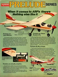 Kyosho Prelude 20 RC Airplane ARF Print Ad Wall Art Decor - Picture 1 of 1