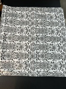 2 Ikea Akerkulla Gray White Zippered Pillow Covers Floral Dark & Light Side READ - Picture 1 of 9