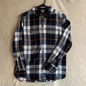 Woolrich Herren Hemd LARGE Flanell kariert Knopfleiste Langarm 100% Baumwolle - Bild 1 von 9