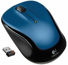 Logitech Wireless Mouse M325 UNIFYING receiver cordless optical mini Mice Blue