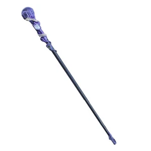 30cm Witch Wizard Wand With Amethyst Crystal Halloween Prop Wand Point Stick - Picture 1 of 12