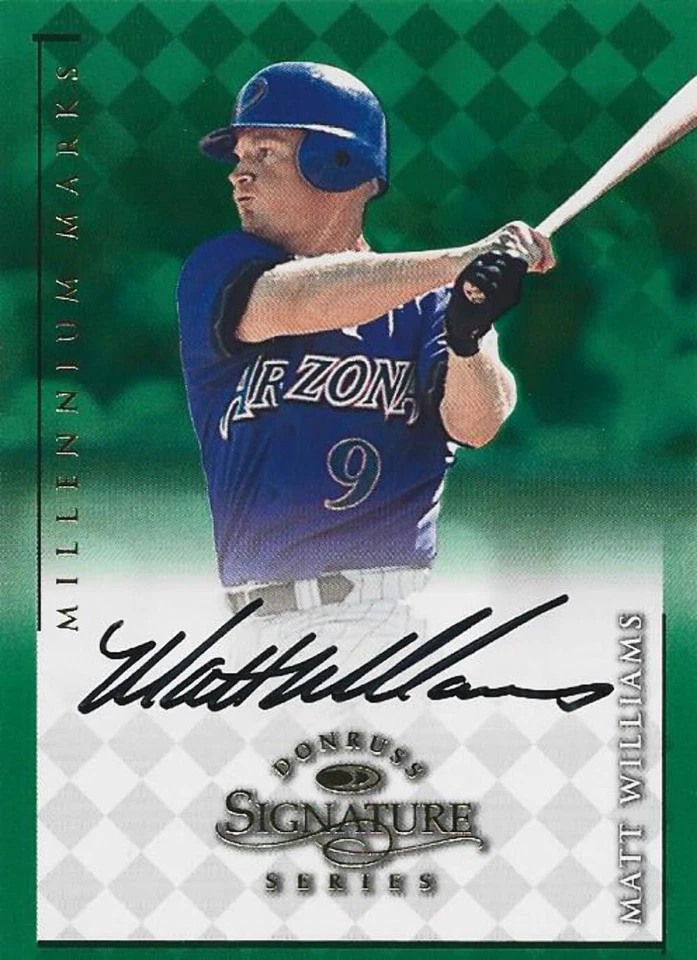 Matt Williams Autographed Donruss Signature Series 1998 Card - Image 1 of 1