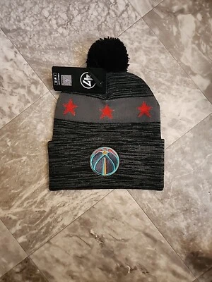 New '47 Washington Wizards City Edition 23-24 Alt Knit Hat Black Copper Logo  - Image 1 of 3