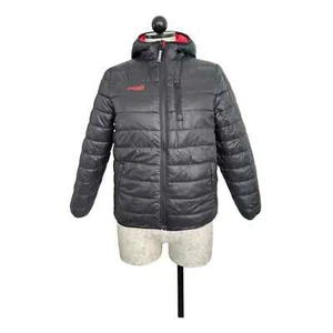 Capelli Sport Reversible Down Hooded Jacket Red Black Zip Front Size Med 10-12 - Picture 1 of 16