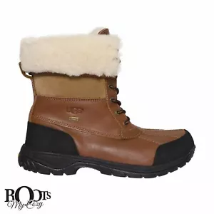 UGG BUTTE WORCHESTER STOUT WATERPROOF LEATHER SNOW MEN'S BOOTS SIZE US 7 NEW - Picture 1 of 6