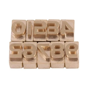 Design Leather Hot Foil Embossing Dies Stamping Number Leather Stamp Mould Tool - Imagen 1 de 10