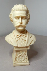 VINTAGE ITALIAN SCULPTURED FIGURE OF J STRAUSS 14cm HIGH - Picture 1 of 4