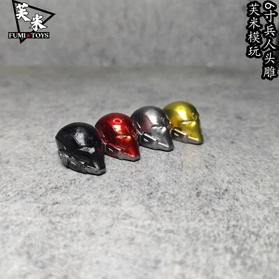 1/12 Scale Sci-fi Mask Head Sculpture Helmets Model For 6" Action Figure Body - Image 1 of 3