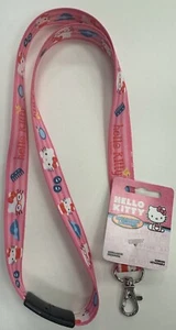 Hello Kitty Puppenhaus rosa und weiß abreißbares Schlüsselband mit Clip - Bild 1 von 1