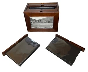 Drehbare Fotoalbum Box aus Holz 50 Fotos Halter - Bild 1 von 19