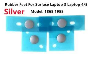 4pcs New For Surface Laptop 3 1868 Rubber feet Laptop 4 1958 Silver color - Afbeelding 1 van 5