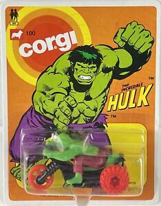 Corgi 100 The Incredible Hulk Trike Original Blister Card Rare New Marvel 1980