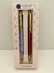 Modern Expressions 2 Ballpoint Pens Black Ink 1.0mm SEALED - Picture 1 of 6
