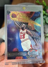 MICHAEL JORDAN  1997 SKYBOX METAL UNIVERSE ICONIC CARD. VERY GOOD CONDITION 