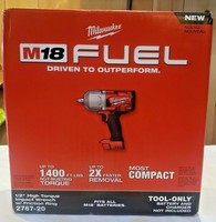Milwaukee 2767-20 M18 FUEL High Torque 1/2 Impact Wrench with Friction Ring...