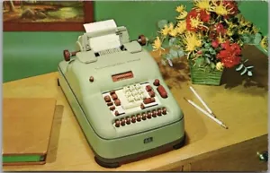 POSTAL PUBLICITARIA REMINGTON RAND - Calculadora de impresión modelo ""99" c1950 - Imagen 1 de 2