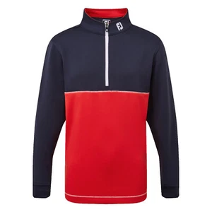 FootJoy Junior Niño Color Block Chill-Out Media Cremallera Golf Jersey FJ 2022 - Imagen 1 de 2